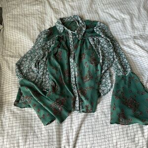 Free people button up blouse
